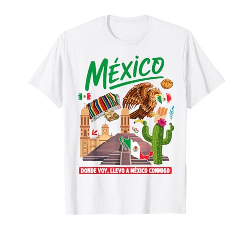 Mexiko-Themen-Outfit-Idee für Frauen und Mexikanische Flagge T-Shirt von Mexican Flag Hispanic Heritage Day Ideas For Kids