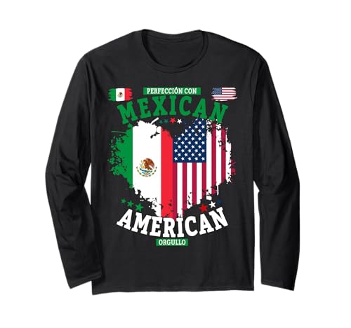 Mexikanische amerikanische Wurzel-Outfit-Idee für Kinder und Mexiko-Flagge Langarmshirt Mexikanische amerikanische Wurzel-Outfit-Idee für Kinder und Mexiko-Flagge Langarmshirt von Mexican Hispanic Heritage Month Ideas for Women