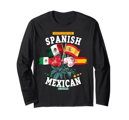 Spanische mexikanische Wurzel-Outfit-Idee für Kinder und España-Flagge Langarmshirt Spanische mexikanische Wurzel-Outfit-Idee für Kinder und España-Flagge Langarmshirt von Mexican Hispanic Heritage Month Ideas for Women