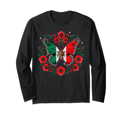 Mexikanischer Unabhängigkeitstag Mexiko Frauen Mädchen Kinder Schmetterling Langarmshirt Mexikanischer Unabhängigkeitstag Mexiko Frauen Mädchen Kinder Schmetterling Langarmshirt von Mexican Independence Day Butterfly Ades.tshirt