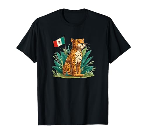 Patriotischer Jaguar-Look für Jungen und Mädchen T-Shirt von Mexican Jaguar Outfit