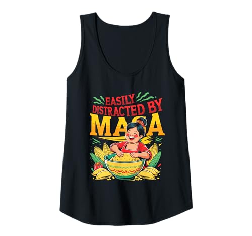 Damen Tamale Tamales Easily Distracted by Masa Tank Top von Mexican Tamale Maker