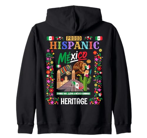 Mexiko-Themen-Outfit-Idee für Kinder und Mexikanische Flagge Kapuzenjacke von Mexican Theme Hispanic Heritage Month Women Ideas
