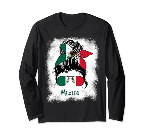 Mexiko gebleichtes mexikanisches mexikanisches Mädchen Frau Langarmshirt Mexiko gebleichtes mexikanisches mexikanisches Mädchen Frau Langarmshirt von Mexico Bleached Mexican Mexican girl Woman