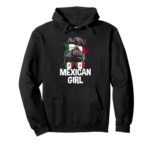 Mexikanisches Mädchen unordentlicher Haarknoten Mexiko Pride Woman Pullover Hoodie Mexikanisches Mädchen unordentlicher Haarknoten Mexiko Pride Woman Pullover Hoodie von Mexico Flag Designs Proud Mexican Roots