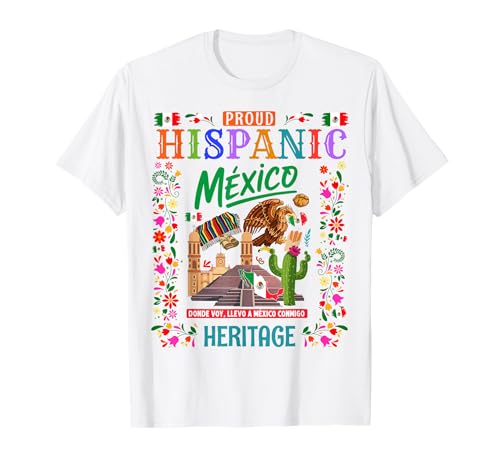 Mexikanische Kultur Themed Outfit Idee für Kinder & Mexiko Flagge T-Shirt von Mexico Flag Hispanic Heritage Month Idea For Women