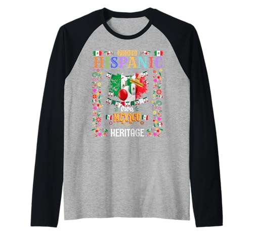 Mexikanisches Erbe Kostüm Outfit Idee für Kinder & Mexiko Flagge Raglan Mexikanisches Erbe Kostüm Outfit Idee für Kinder & Mexiko Flagge Raglan von Mexico Hispanic Heritage Month Idea For Women