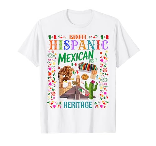 Mexikanisches Erbe Themed Outfit Idee für Kinder & Mexiko Flagge T-Shirt von Mexico Hispanic Heritage Month Idea For Women