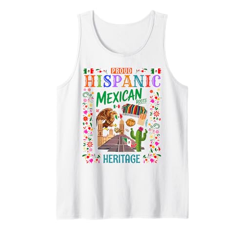 Mexikanisches Erbe Themed Outfit Idee für Kinder & Mexiko Flagge Tank Top von Mexico Hispanic Heritage Month Idea For Women