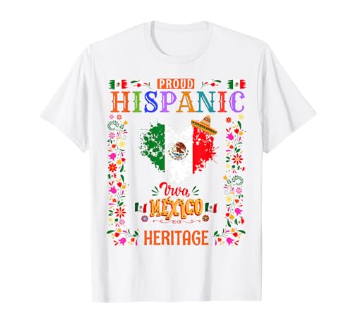 Mexikanisches Erbe Kostüm Outfit Idee für Frauen & Mexiko Flagge T-Shirt Mexikanisches Erbe Kostüm Outfit Idee für Frauen & Mexiko Flagge T-Shirt von Mexico Independence Day Outfit Ideas For Kids