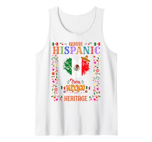 Mexikanisches Erbe Kostüm Outfit Idee für Frauen & Mexiko Flagge Tank Top Mexikanisches Erbe Kostüm Outfit Idee für Frauen & Mexiko Flagge Tank Top von Mexico Independence Day Outfit Ideas For Kids