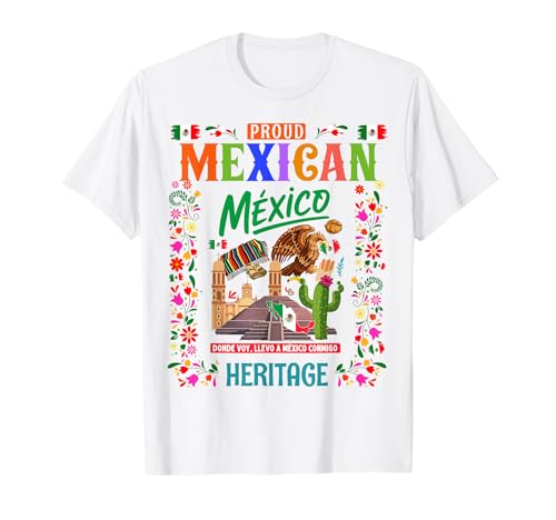 Mexikanisches Erbe Kostüm Outfit Idee für Kinder & Mexiko Flagge T-Shirt Mexikanisches Erbe Kostüm Outfit Idee für Kinder & Mexiko Flagge T-Shirt von Mexico Independence Day Outfit Ideas For Kids