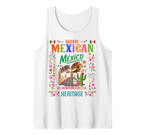 Mexikanisches Erbe Kostüm Outfit Idee für Kinder & Mexiko Flagge Tank Top Mexikanisches Erbe Kostüm Outfit Idee für Kinder & Mexiko Flagge Tank Top von Mexico Independence Day Outfit Ideas For Kids