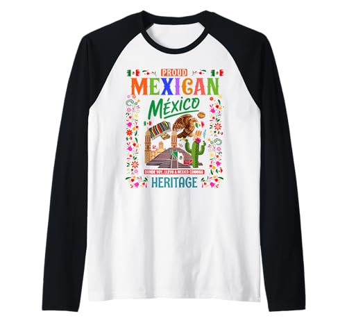 Mexikanische Kultur Themed Outfit Idee für Kinder & Mexiko Flagge Raglan von Mexico Independence Day Outfit Ideas For Women