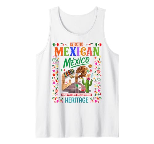Mexikanische Kultur Themed Outfit Idee für Kinder & Mexiko Flagge Tank Top von Mexico Independence Day Outfit Ideas For Women