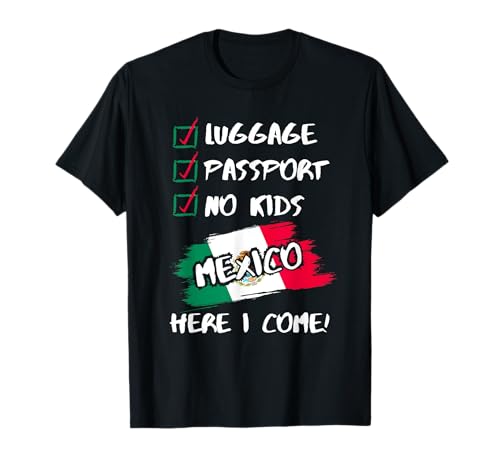 Mexiko Urlaub Outfit für Paare Keine Kinder Mexiko Reise T-Shirt Mexiko Urlaub Outfit für Paare Keine Kinder Mexiko Reise T-Shirt von Mexico Travel Visit Couples Matching