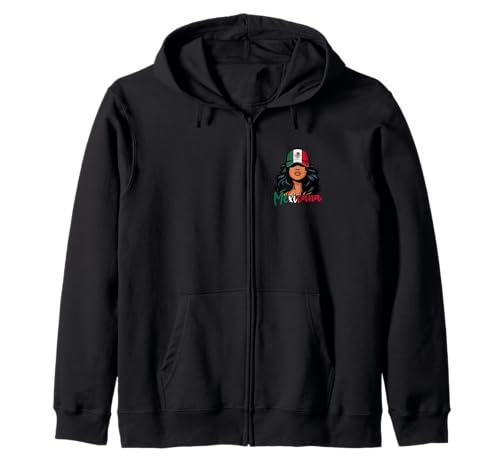 Mexikanisches Mädchen Mexiko Flagge Stolze Mexikanische Frauen Kapuzenjacke Mexikanisches Mädchen Mexiko Flagge Stolze Mexikanische Frauen Kapuzenjacke von Mexico for Girls and Women Mexican Outfit