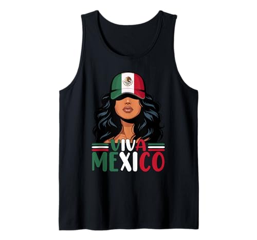 Viva Mexico Mexikanisches Mädchen Unabhängigkeitstag Mexikanische Flagge Damen Tank Top von Mexico for Girls and Women Mexican Outfit