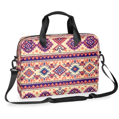 Bohemia Laptop-Aktentasche für Herren und Damen, 15,7 Zoll Business Computertasche mit abnehmbarem Schultergurt, Laptoptasche, Messenger-Aktentasche von Mexpekil