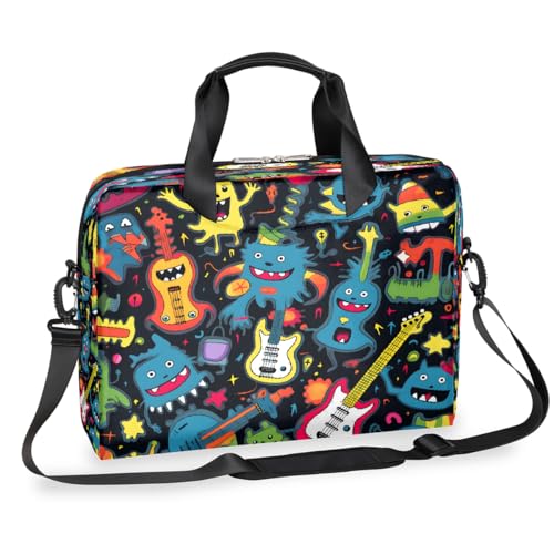 Crazy Guitar Laptop-Aktentasche für Männer und Frauen, 15,7 Zoll Business-Computertasche mit abnehmbarem Schultergurt, Laptoptasche, Messenger-Aktentasche Crazy Guitar Laptop-Aktentasche für Männer und Frauen, 15,7 Zoll Business-Computertasche mit abnehmbarem Schultergurt, Laptoptasche, Messenger-Aktentasche von Mexpekil