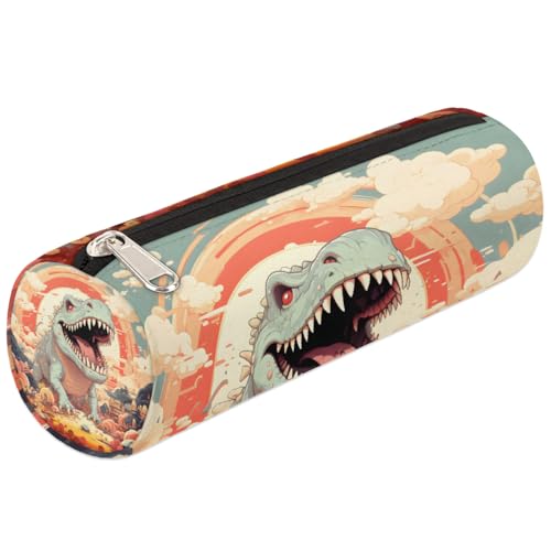 Federmäppchen mit Cartoon-Motiv und Dinosaurier-Motiv, Schulbedarf, Tasche für Mädchen, Jungen, Teenager, Frauen, Make-up-Pinseltasche von Mexpekil