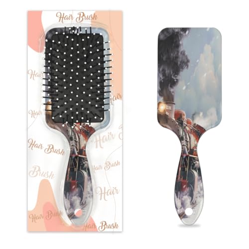 Haarbürste für den Winter, Weihnachten, Schneeflocke, nasses, trockenes Luftkissen, Kunststoff, Entwirrer, Haarbürste für Kinder und Erwachsene, Geschenk für Damen und Herren von Mexpekil