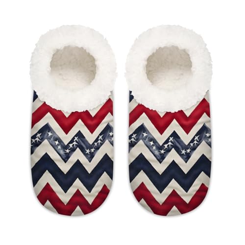 Hausschuhe mit ethnischem Muster, Aztekenmuster, geometrische Hausschuhe für Damen und Herren, Memory-Schaum, rutschfeste Hausschuh-Socken, multi, 37.5/38.5 EU Weit von Mexpekil