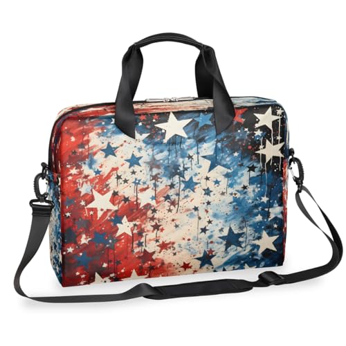 Independence Day Laptop-Aktentasche für Männer und Frauen, 15,7 Zoll (39,9 cm), Business-Computertasche mit abnehmbarem Schultergurt, Laptoptasche, Messenger-Aktentasche von Mexpekil