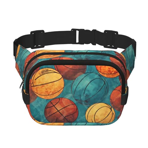 Mexpekil Bauchtasche Vintage Grunge Basketball Bauchtasche Damen Herren Wasserdicht Mode Hüfttaschen mit verstellbarem Gurt Crossbody Gürteltasche zum Laufen Wandern, mehrfarbig, Einheitsgröße Mexpekil Bauchtasche Vintage Grunge Basketball Bauchtasche Damen Herren Wasserdicht Mode Hüfttaschen mit verstellbarem Gurt Crossbody Gürteltasche zum Laufen Wandern, mehrfarbig, Einheitsgröße von Mexpekil