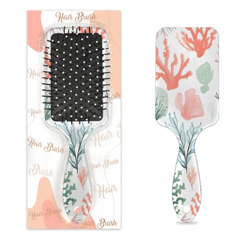 Mexpekil Bunte Haarbürste, zum Entwirren, für nasse und trockene Haare, Massage, Luftkissen, Kamm, für Mädchen, Damen, Herren von Mexpekil