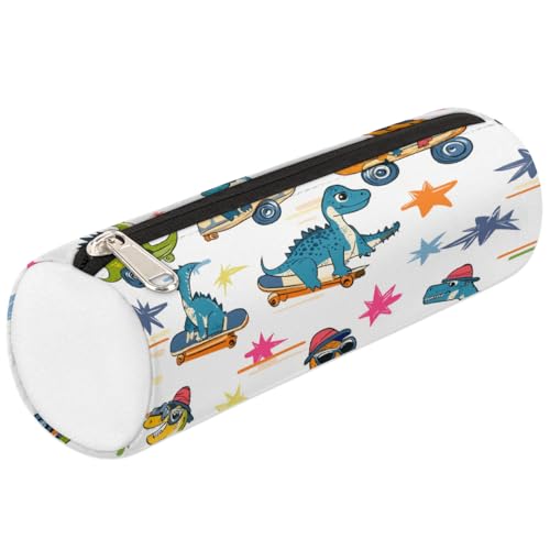 Mexpekil Cartoon-Dinosaurier-Federmäppchen für Mädchen und Jungen, Schreibwaren-Beutel, Organizer, kleine Schulbedarf-Tasche für Studenten, Büro von Mexpekil