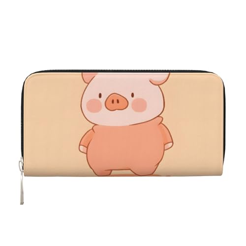 Mexpekil Damen-Geldbörse, PU-Leder, Geldbörse mit Münzfach, Reißverschluss, Handtasche, Cartoon-Jumpsuit, Schweine-Geldbörsen für Frauen, Schwarz , Einheitsgröße, Modern Mexpekil Damen-Geldbörse, PU-Leder, Geldbörse mit Münzfach, Reißverschluss, Handtasche, Cartoon-Jumpsuit, Schweine-Geldbörsen für Frauen, Schwarz , Einheitsgröße, Modern von Mexpekil
