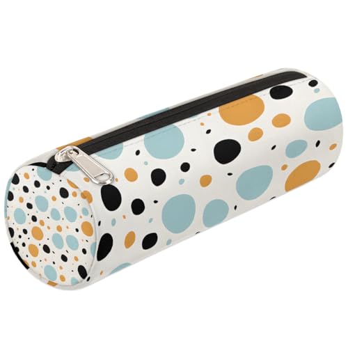 Mexpekil Federmäppchen, dreifarbig, gesprenkelt, für Mädchen, Jungen, Teenager, Frauen, Make-up-Pinseltasche von Mexpekil