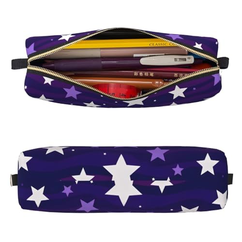 Mexpekil Federmäppchen aus Leder für Mädchen und Jungen, kleine Stift-Organizer-Tasche, Reißverschluss, schmal, Mehrzweck-Tasche für Schulbedarf, Kinder und Erwachsene, Himmelvioletter Stern Mexpekil Federmäppchen aus Leder für Mädchen und Jungen, kleine Stift-Organizer-Tasche, Reißverschluss, schmal, Mehrzweck-Tasche für Schulbedarf, Kinder und Erwachsene, Himmelvioletter Stern von Mexpekil
