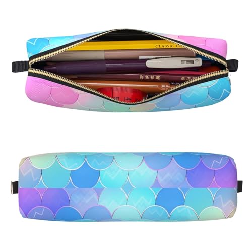 Mexpekil Federmäppchen aus Leder für Mädchen und Jungen, kleine Stift-Organizer-Tasche, Reißverschluss, schmal, Mehrzweck-Tasche für Schulbedarf, Kinder und Erwachsene, Regenbogen-Skala, Einheitsgröße Mexpekil Federmäppchen aus Leder für Mädchen und Jungen, kleine Stift-Organizer-Tasche, Reißverschluss, schmal, Mehrzweck-Tasche für Schulbedarf, Kinder und Erwachsene, Regenbogen-Skala, Einheitsgröße von Mexpekil