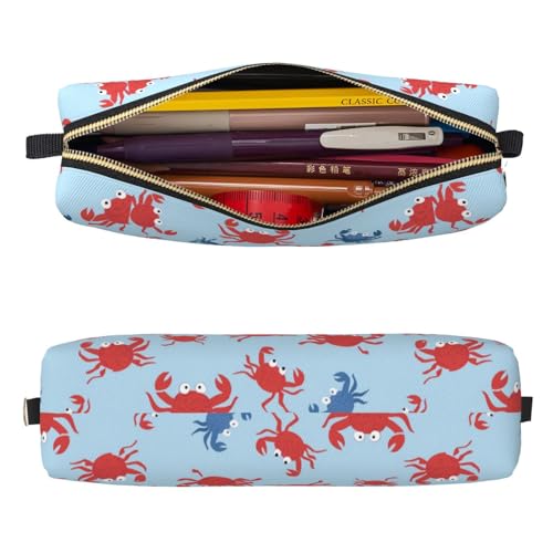Mexpekil Federmäppchen aus Leder für Mädchen und Jungen, kleine Stift-Organizer-Tasche, Reißverschluss, schmal, Mehrzweck-Tasche für Schulbedarf, Kinder und Erwachsene, Rot-blaue Krabben Mexpekil Federmäppchen aus Leder für Mädchen und Jungen, kleine Stift-Organizer-Tasche, Reißverschluss, schmal, Mehrzweck-Tasche für Schulbedarf, Kinder und Erwachsene, Rot-blaue Krabben von Mexpekil