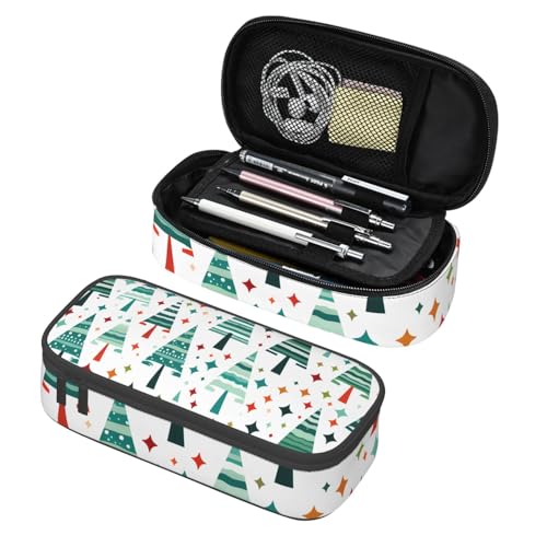 Mexpekil Federmäppchen für Mädchen und Jungen, mit Fächern, große Stift-Organizer-Tasche, Reißverschluss, Mehrzweck-Tasche für Schulbedarf, Make-up, Kosmetik, Kinder, Erwachsene, Weihnachtsbaum Mexpekil Federmäppchen für Mädchen und Jungen, mit Fächern, große Stift-Organizer-Tasche, Reißverschluss, Mehrzweck-Tasche für Schulbedarf, Make-up, Kosmetik, Kinder, Erwachsene, Weihnachtsbaum von Mexpekil