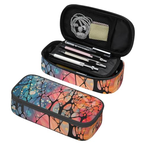 Mexpekil Federmäppchen für Mädchen und Jungen, mit Fächern, große Stift-Organizer-Tasche, Reißverschluss, Mehrzweck-Tasche für Schulbedarf, Make-up, Kosmetik, Kinder, Erwachsene, Abstraktes farbiges Mexpekil Federmäppchen für Mädchen und Jungen, mit Fächern, große Stift-Organizer-Tasche, Reißverschluss, Mehrzweck-Tasche für Schulbedarf, Make-up, Kosmetik, Kinder, Erwachsene, Abstraktes farbiges von Mexpekil