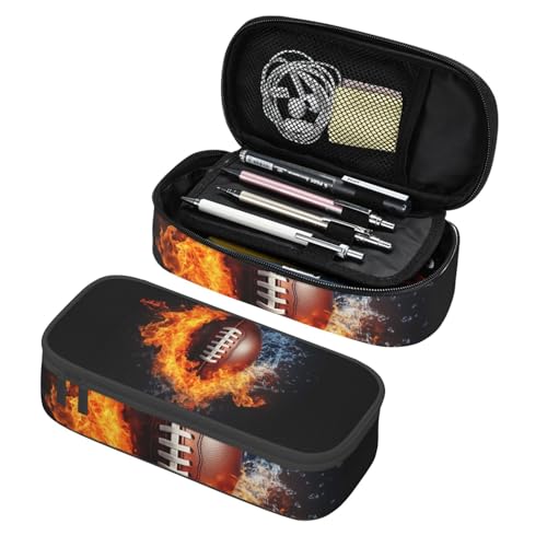 Mexpekil Federmäppchen für Mädchen und Jungen, mit Fächern, große Stift-Organizer-Tasche, Reißverschluss, Mehrzweck-Tasche für Schulbedarf, Make-up, Kosmetik, Kinder, Erwachsene, American Football Mexpekil Federmäppchen für Mädchen und Jungen, mit Fächern, große Stift-Organizer-Tasche, Reißverschluss, Mehrzweck-Tasche für Schulbedarf, Make-up, Kosmetik, Kinder, Erwachsene, American Football von Mexpekil