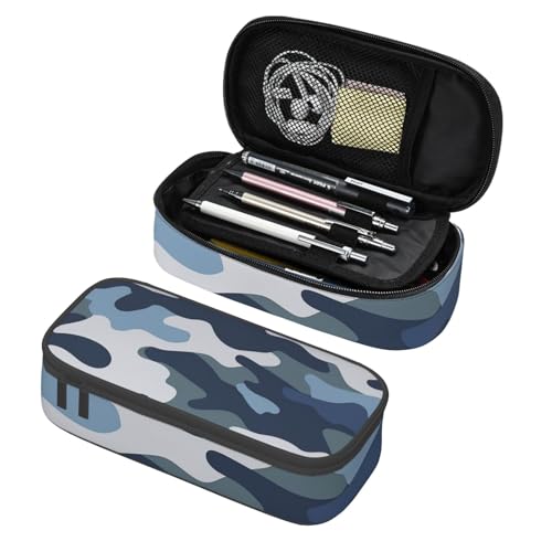 Mexpekil Federmäppchen für Mädchen und Jungen, mit Fächern, große Stift-Organizer-Tasche, Reißverschluss, Mehrzweck-Tasche für Schulbedarf, Make-up, Kosmetik, Kinder, Erwachsene, Camouflage-Muster Mexpekil Federmäppchen für Mädchen und Jungen, mit Fächern, große Stift-Organizer-Tasche, Reißverschluss, Mehrzweck-Tasche für Schulbedarf, Make-up, Kosmetik, Kinder, Erwachsene, Camouflage-Muster von Mexpekil