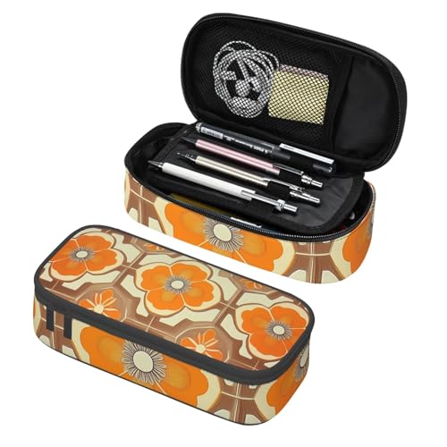 Mexpekil Federmäppchen für Mädchen und Jungen, mit Fächern, große Stift-Organizer-Tasche, Reißverschluss, Mehrzweck-Tasche für Schulbedarf, Make-up, Kosmetik, Kinder, Erwachsene, Retro-Blumenmuster in Mexpekil Federmäppchen für Mädchen und Jungen, mit Fächern, große Stift-Organizer-Tasche, Reißverschluss, Mehrzweck-Tasche für Schulbedarf, Make-up, Kosmetik, Kinder, Erwachsene, Retro-Blumenmuster in von Mexpekil