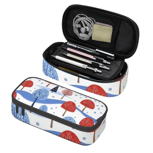 Mexpekil Federmäppchen für Mädchen und Jungen, mit Fächern, große Stift-Organizer-Tasche, Reißverschluss, Mehrzweck-Tasche für Schulbedarf, Make-up, Kosmetik, Kinder, Erwachsene, Rot-blauer Mexpekil Federmäppchen für Mädchen und Jungen, mit Fächern, große Stift-Organizer-Tasche, Reißverschluss, Mehrzweck-Tasche für Schulbedarf, Make-up, Kosmetik, Kinder, Erwachsene, Rot-blauer von Mexpekil