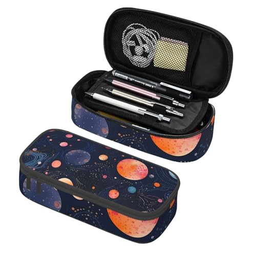 Mexpekil Federmäppchen für Mädchen und Jungen, mit Fächern, große Stift-Organizer-Tasche, Reißverschluss, Mehrzweck-Tasche für Schulbedarf, Make-up, Kosmetik, Kinder, Erwachsene, Weltraum Cartoon Mexpekil Federmäppchen für Mädchen und Jungen, mit Fächern, große Stift-Organizer-Tasche, Reißverschluss, Mehrzweck-Tasche für Schulbedarf, Make-up, Kosmetik, Kinder, Erwachsene, Weltraum Cartoon von Mexpekil