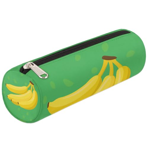 Mexpekil Federmäppchen mit Bananenmuster, für Mädchen, Jungen, Teenager, Damen, Make-up-Pinseltasche, Grün von Mexpekil