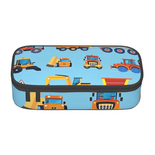 Mexpekil Federmäppchen mit Cartoon-Blumenmuster, Dinosaurier-Muster, für Mädchen, Jungen, Federmäppchen, Schreibwaren-Organizer mit Fächern, Schulbedarf-Tasche für Studenten, Büro, Cartoon von Mexpekil