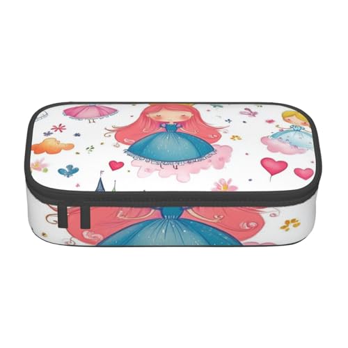 Mexpekil Federmäppchen mit Cartoon-Blumenmuster, Dinosaurier-Muster, für Mädchen, Jungen, Federmäppchen, Schreibwaren-Organizer mit Fächern, Schulbedarf-Tasche für Studenten, Büro von Mexpekil