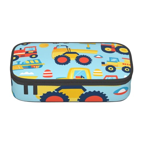 Mexpekil Federmäppchen mit Cartoon-Blumenmuster, Dinosaurier-Muster, für Mädchen, Jungen, Federmäppchen, Schreibwaren-Organizer mit Fächern, Schulbedarf-Tasche für Studenten, Büro von Mexpekil