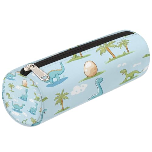 Mexpekil Federmäppchen mit Cartoon-Dinosaurier-Motiv, blasser Baum, für Mädchen und Jungen, Schreibwaren-Tasche, Organizer, kleine Schulbedarf-Tasche für Studenten, Büro von Mexpekil