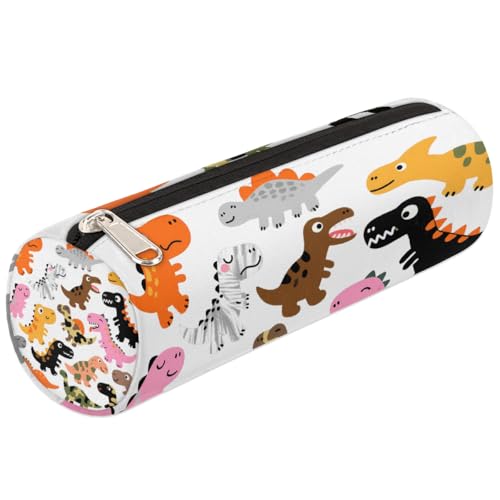 Mexpekil Federmäppchen mit Cartoon-Dinosaurier-Motiv, für Mädchen und Jungen, Schreibwaren-Beutel, Organizer, kleine Schulbedarf-Tasche für Studenten, Büro von Mexpekil