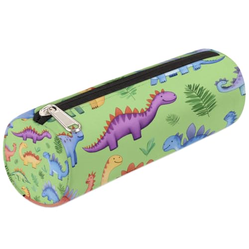 Mexpekil Federmäppchen mit Cartoon-Dinosaurier-Motiv, für Mädchen und Jungen, Schreibwaren-Beutel, Organizer, kleine Schulbedarf-Tasche für Studenten, Büro von Mexpekil